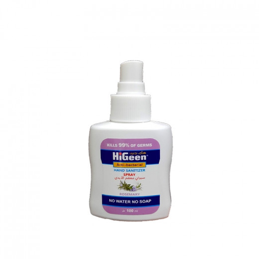 Higeen Anti-bacterial Sanitizer Spray Rosemary, 100 Ml