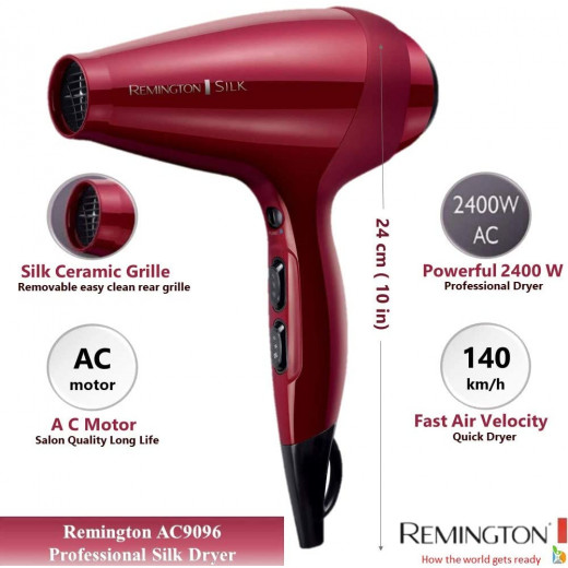 Remington Hair Dyer, Red Ac 9096