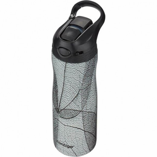 Contigo Autospout Ashland Couture Chill - Vacuum Insulated Stainless Steel Water Bottle, 590 ml, White Leaf