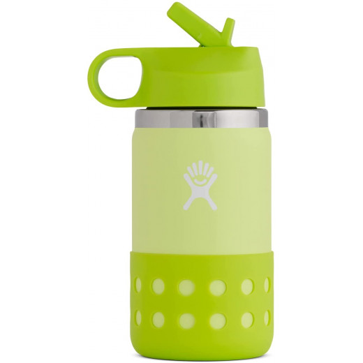 Hydro Flask Kids Wide Mouth Straw Lid & Boot Honeydew, 350ml
