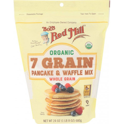 Bob's Red Mill Organic Whole Grain Pancake & Waffle Mix, 680gram