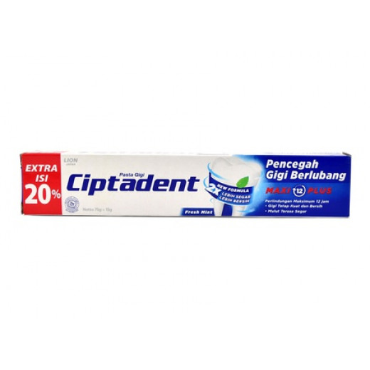 معجون أسنان بنكهة النعناح المنعش 75 جرام +20%، من كيبتا دنت
