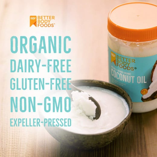 Better Body Food Organic Refined Coconut Oil, 458ml
