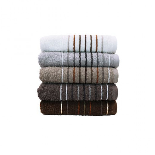 Nova Home Nestwell, Cotton, Jacquard Towel, Bath Towel, Dark Grey Color