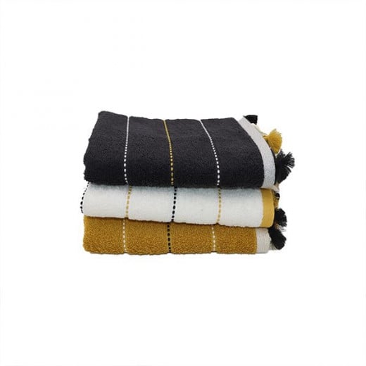 Nova Home Simone, Cotton, Jacquard Towel, Bath Towel, Ivory Color