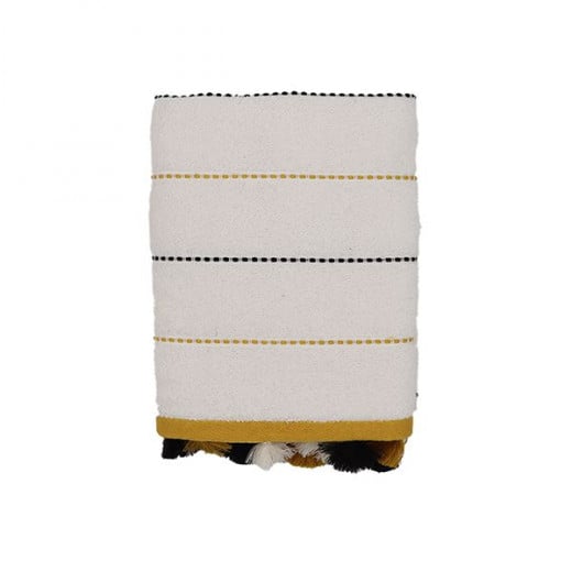Nova Home Simone, Cotton, Jacquard Towel, Bath Towel, Ivory Color