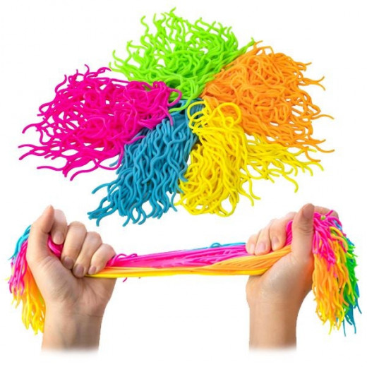 Rubber Stretchy Noodle Fidgets Toy, Assorted Color, One Piece