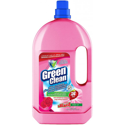 Al Emlaq Green Clean Multi Purpose Disinfectant , Rose, 3 liter