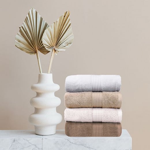 Nova home pretty collection towel, cotton, off-white color, 70*140 cm