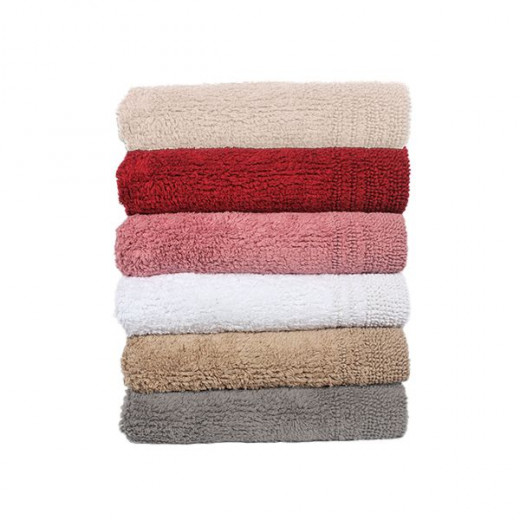 Nova home prime bath mat, cotton, pink color, 70*120 cm