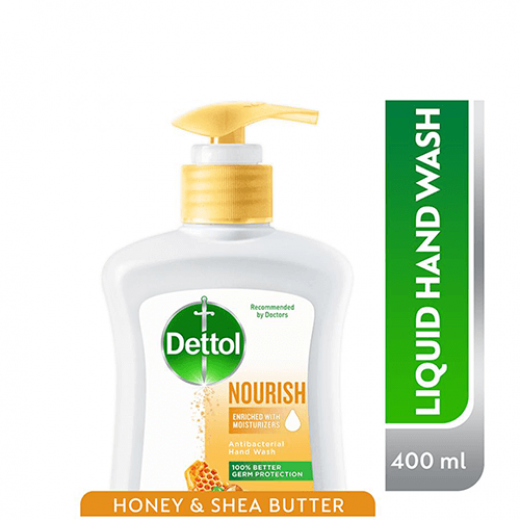 Dettol Hand Wash Nourish Honey & Shea Butter, 400ml