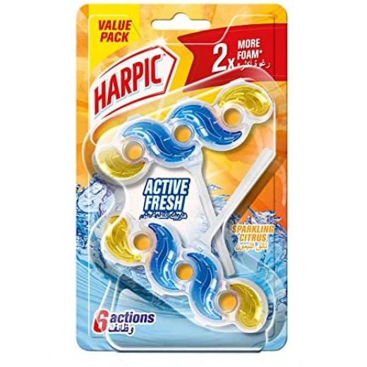 Harpic Toilet Cleaner Capsules with Sparkling Citrus, 35 grams