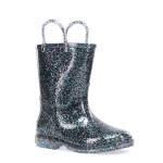 Western Chief Kids Glitter Rain Boots, Multi Color, Size 32