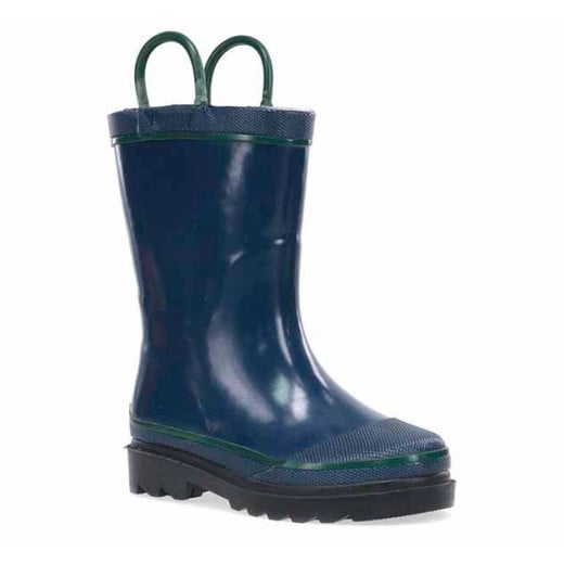 Western Chief Kids Firechief Rain Boot, Navy Color, Size 28