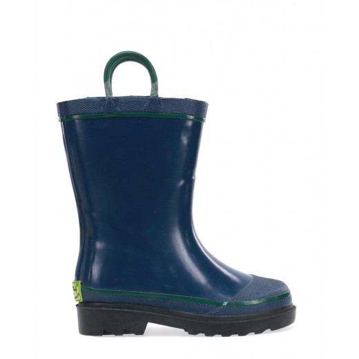 Western Chief Kids Firechief Rain Boot, Navy Color, Size 23