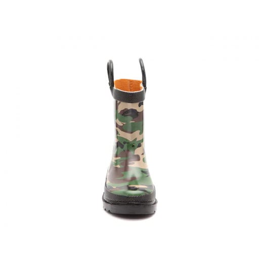 Western Chief Camo Rain Boots, Green Color, Size 24