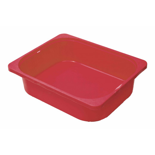 Plastic Preschool Basket, Red Color, 26x35x21 Cm