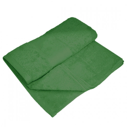 منشفة استحمام قطنية, باللون الأخضر الغامق, 100*150 سم