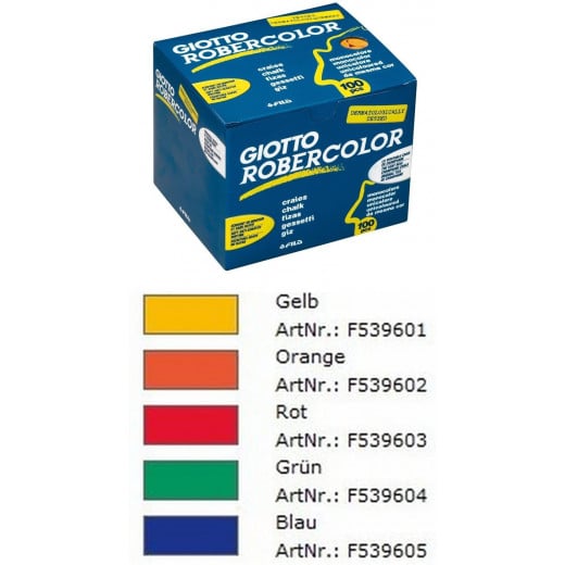 Giotto Robercolor Chalk , Assorted , Pack of 100