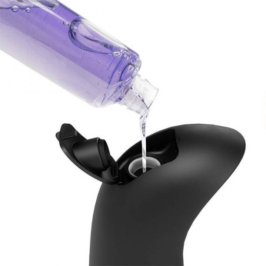 Umbra droplet liquid soap dispenser, 350 ml, black color