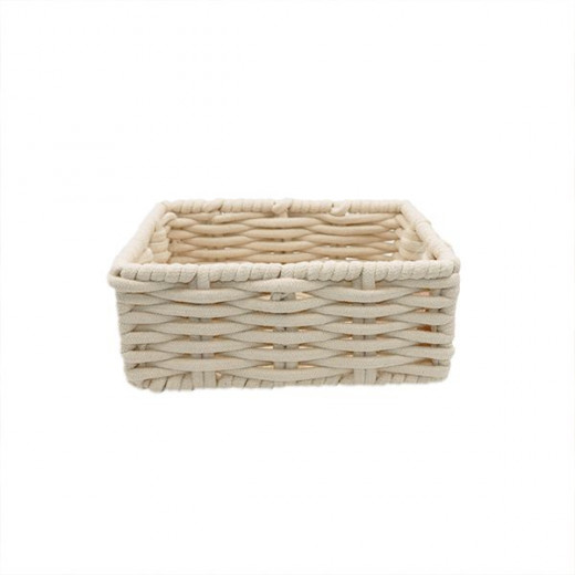 Weva reader cotton storage basket , beige
