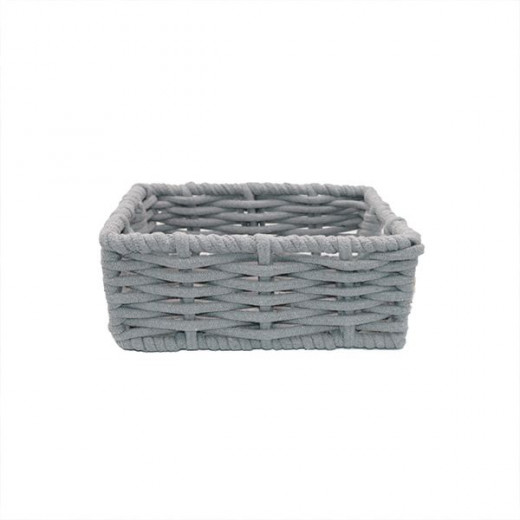 Weva reader cotton storage basket , grey