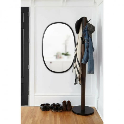 مرآة حائط بيضاوية, لون أسود من أومبرا