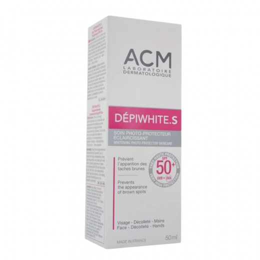 Acm Depiwhite Whitening Photoprotector Lightening Skincare, Spf50+, 50 Ml