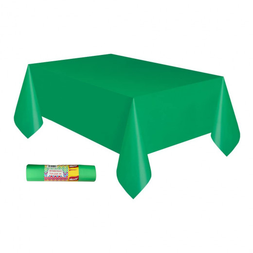 Noor Wide Plastic Tablecover Roll, Green Color, 110 x 90 Cm, 40 Pieces