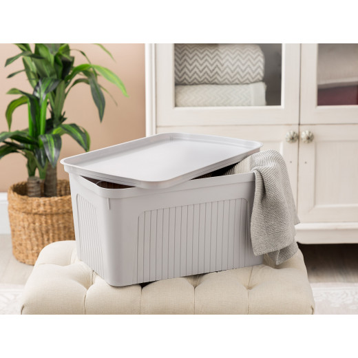 Madame Coco Denys Storage and Organization Box, Light Grey Color