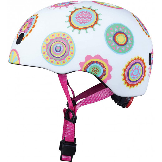 Micro Children's Helmet Doodle Dot, Multicolored, Size Xsmall