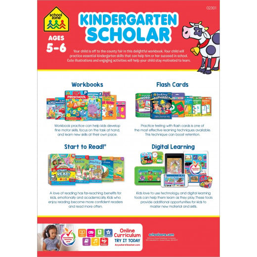 School Zone Kindergarten Scholar Workbook