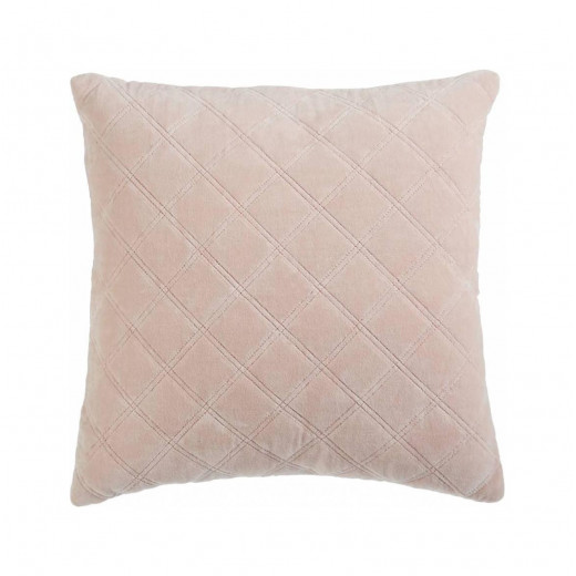 Bedding house cushion cover vercors, soft pink color, 43*43 cm
