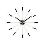 ساعة حائط باللون الأسود من نكستايم