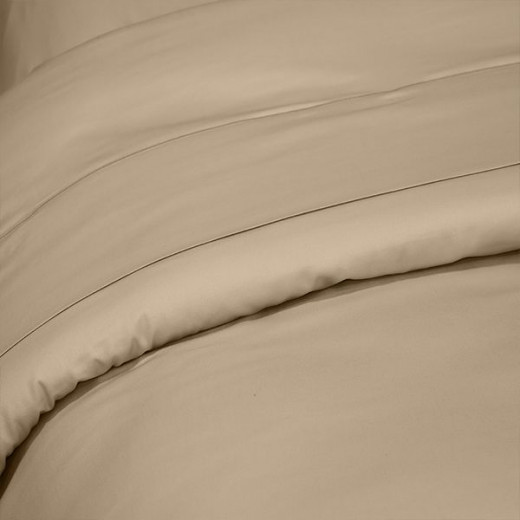Fieldcrest plain duvet cover, cotton, canvas color, twin size