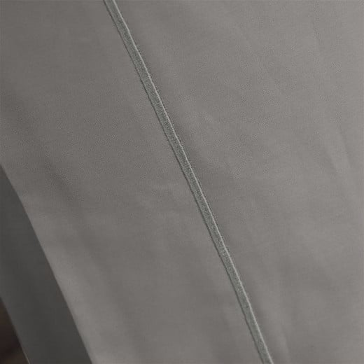 Fieldcrest plain fitted sheet set, cotton, grey color, king size, 3 pieces