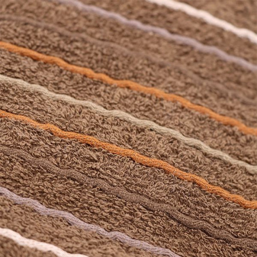 Nova home nestwell jacquard towel, brown color, 50x90 size