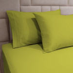 Fieldcrest plain pillowcase set, cotton, light green color, 2 pieces