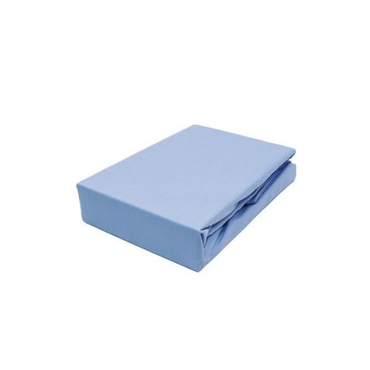 Cannon baby bed sheet set, cotton, light blue color, 2 pieces