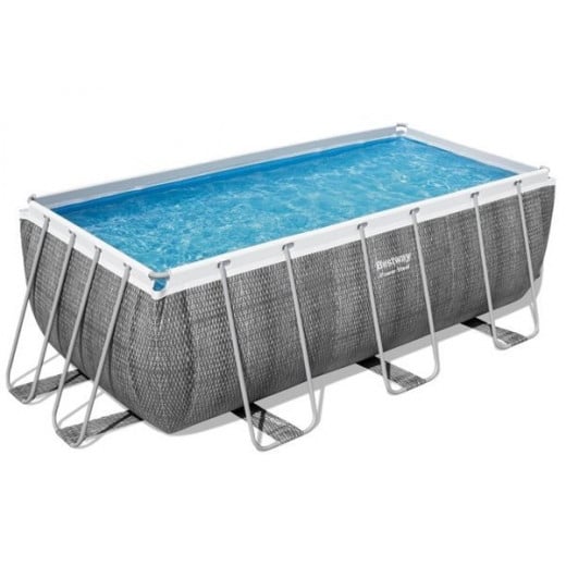 Bestway | Pool Set | Rectangular Design | 4.12 x 2.01 x 1.22 cm