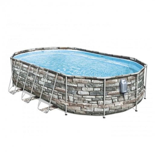 Bestway | Pool Set | Oval Design | 6.10x 3.66 x 1.22 cm