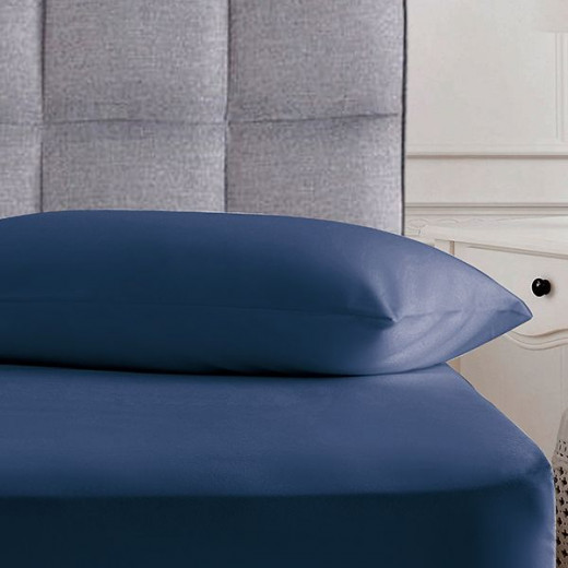 Nova Home UltraPlain Pillowcase Set, Navy Blue Color, 2 Pieces