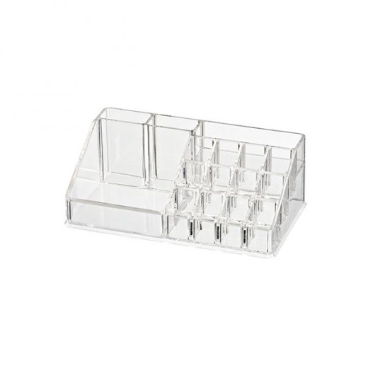 Wenko Femme Cosmetic Organizer With 16 Compartment, Clear