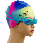 نظارات السباحة مع سدادات الأذن والأنف ، بألوان متنوعة من شوي جينغ لينغ