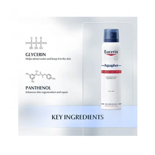 Eucerin Aquaphor Ointment Body Spray, 250 Ml