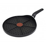 Tefal Ideal Multi Waffles Frying Pan, Black Color, 26 Cm