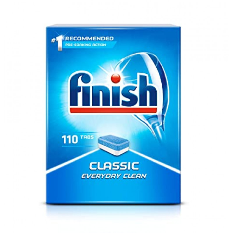 Finish Classic Mega Pack Dishwasher Tablets, 110 Tabs | Kitchen | Cleaning Supplies | Cleaning Liquids & Powders