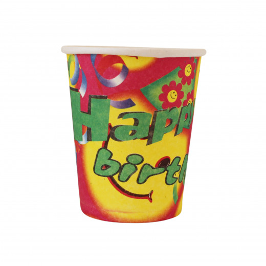 Disposable Paper Cups, Birthday Design