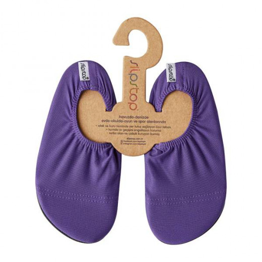 Slipstop Anti Slip Shoes, Purple Color, Size S