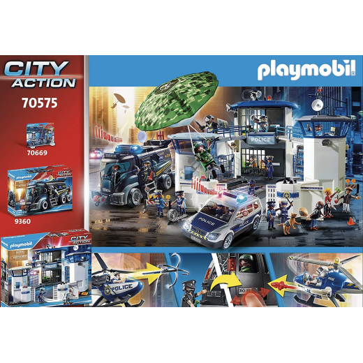 Playmobil Helicopter Pursuit With Runaway Van